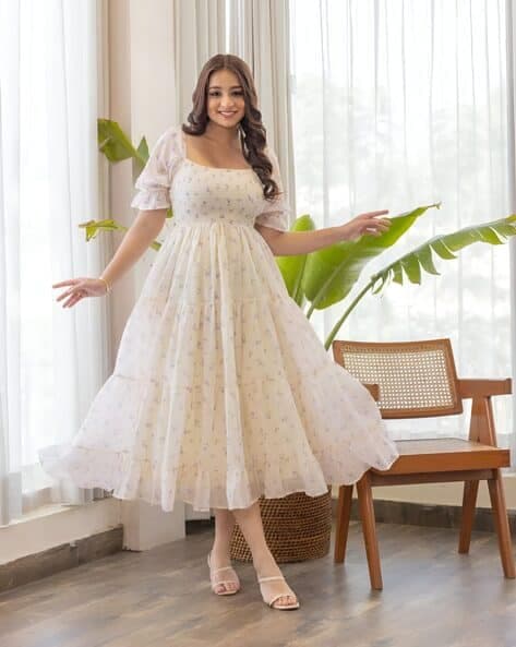 Women Midi Floral Dress 1