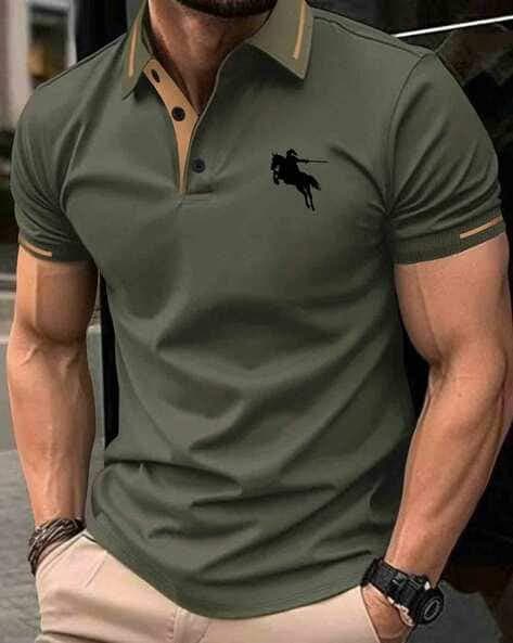Men Polo Collar T-shirt 1