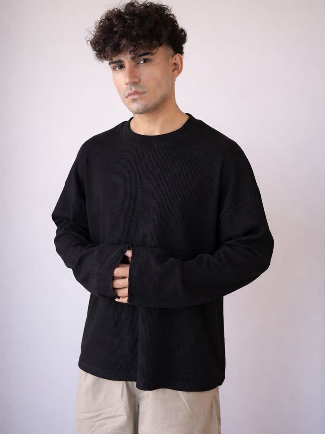 BDSQUARE Men Drop-Shoulder Sleeves T-shirt 1