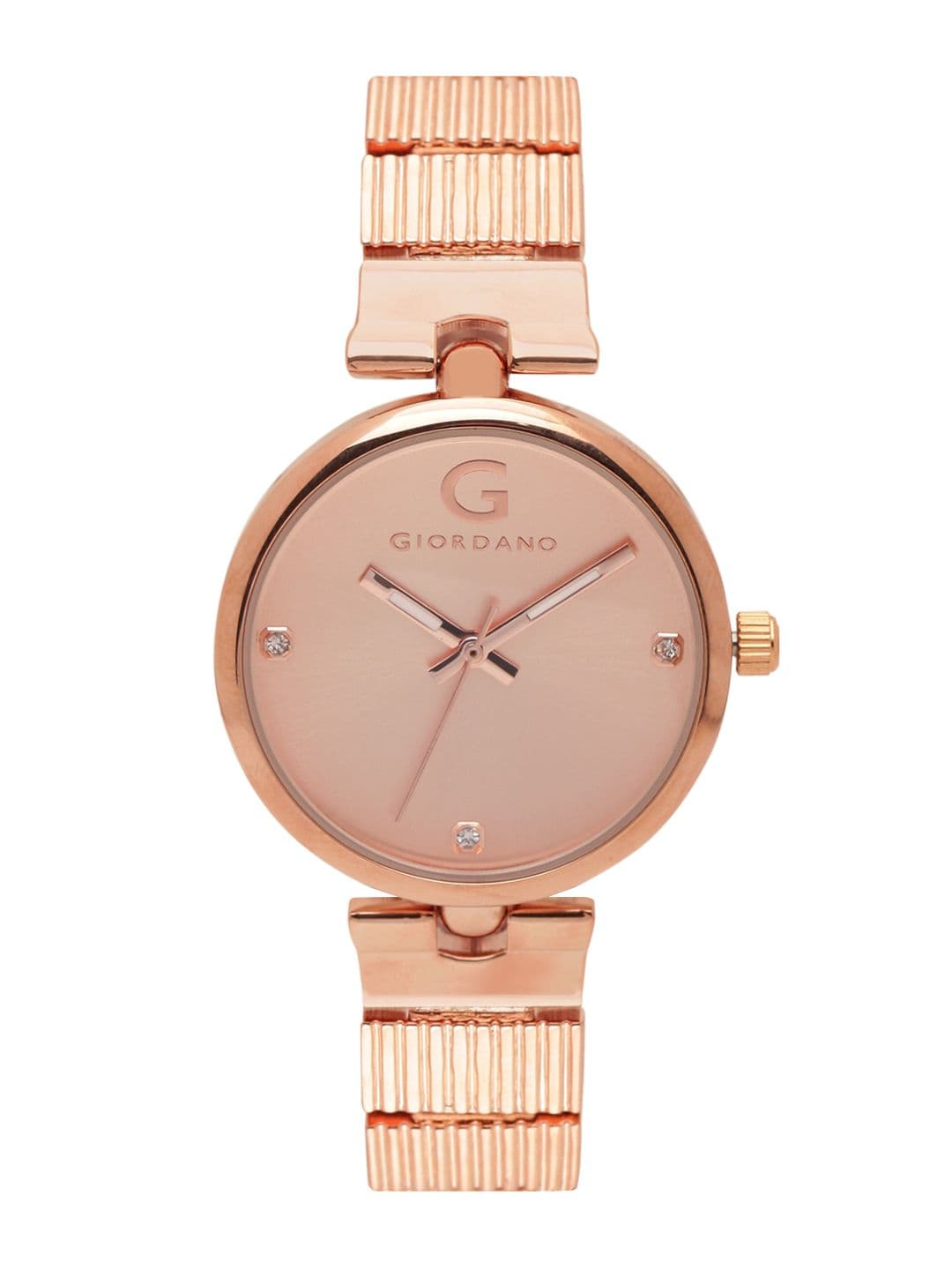 GIORDANO Women Rose Gold-Toned Analogue Watch A2058-44 1